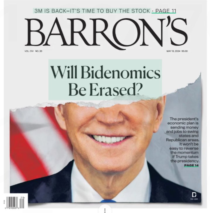 Introducing #TomorrowsPapersToday from: #Barrons Will Bidenomics Be Erased Check out tscnewschannel.com/the-press-room… for more of Sunday’s newspapers. #buyanewspaper #TomorrowsPapersToday #buyapaper #pressfreedom #journalism