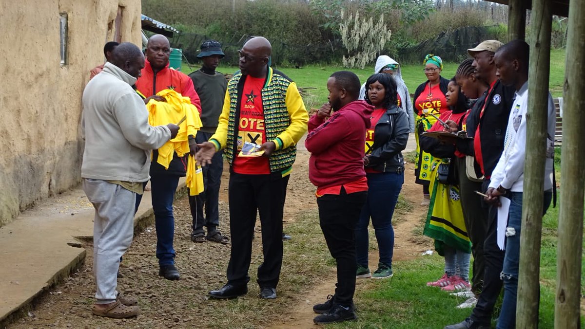 The SACP is at Umgeni sub-region in Moses Mabhida Province (KwaZulu-Natal), led by SACP General Secretary, Comrade Solly Mapaila. #VOTEANC29May2024 #VoteANC #VOTEANC2024 #VOTEANC29May2024