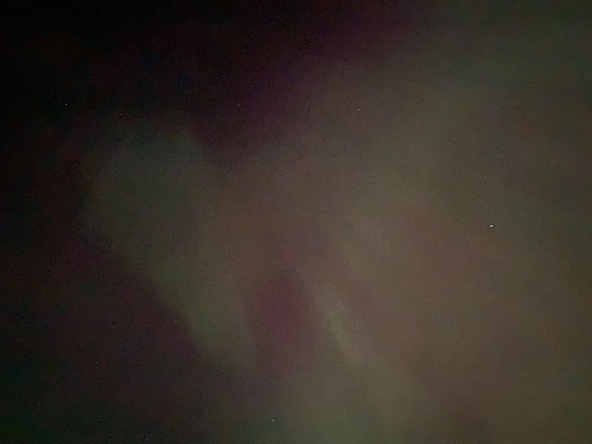 Went outside one last time before bed (~2:45) and said out loud 'Last call!' Then a streak directly overhead started to move and change shape to round and this happened. No deep pink or purple like others but the whole sky lit up. Birds started to chirp.