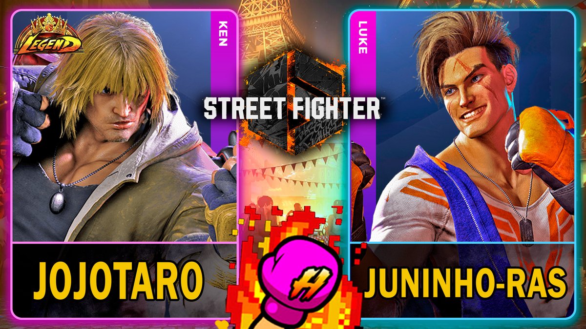 🥊Street Fighter 6🥊
SF6 Jojotaro (KEN) VS Juninho-Ras (LUKE)
youtube.com/watch?v=3mHmYL… 👈👈

#StreetFighter6 #SF6 #スト6
#SF6_KEN #SF6_RYU
#replays #sf6 #games #gameplay #fightinggames

🥊Subscribe our YouTube Channel too! :)
youtube.com/c/HypeFightGam…  👈👈