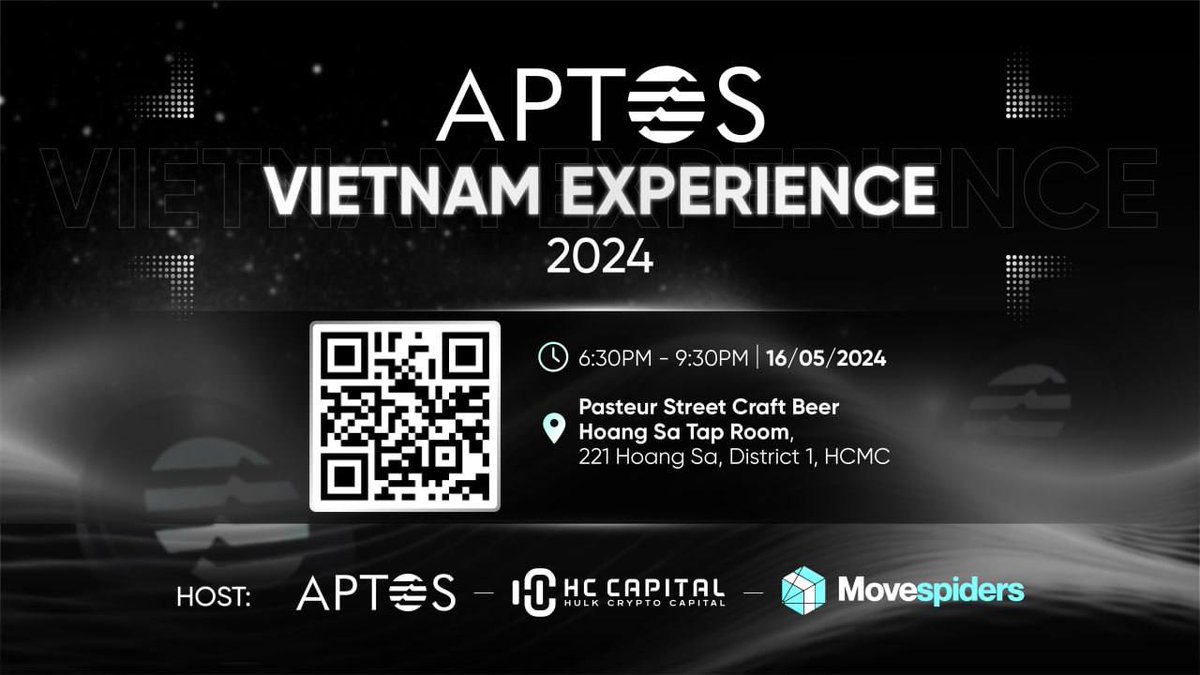 📍BREAKING NEWS 📍 @Aptos Vietnam Experience 2024 will first held in  Vietnam and co-organized by Aptos, @hc_capital and Movespiders. With the  presence of Jerome - APAC Ecosystem Lead from Team Aptos Foundation,