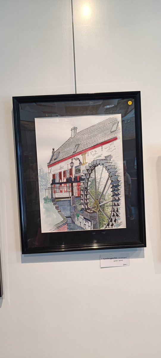 Mijn pa stelt de eerste keer wat van zijn werken tentoon.