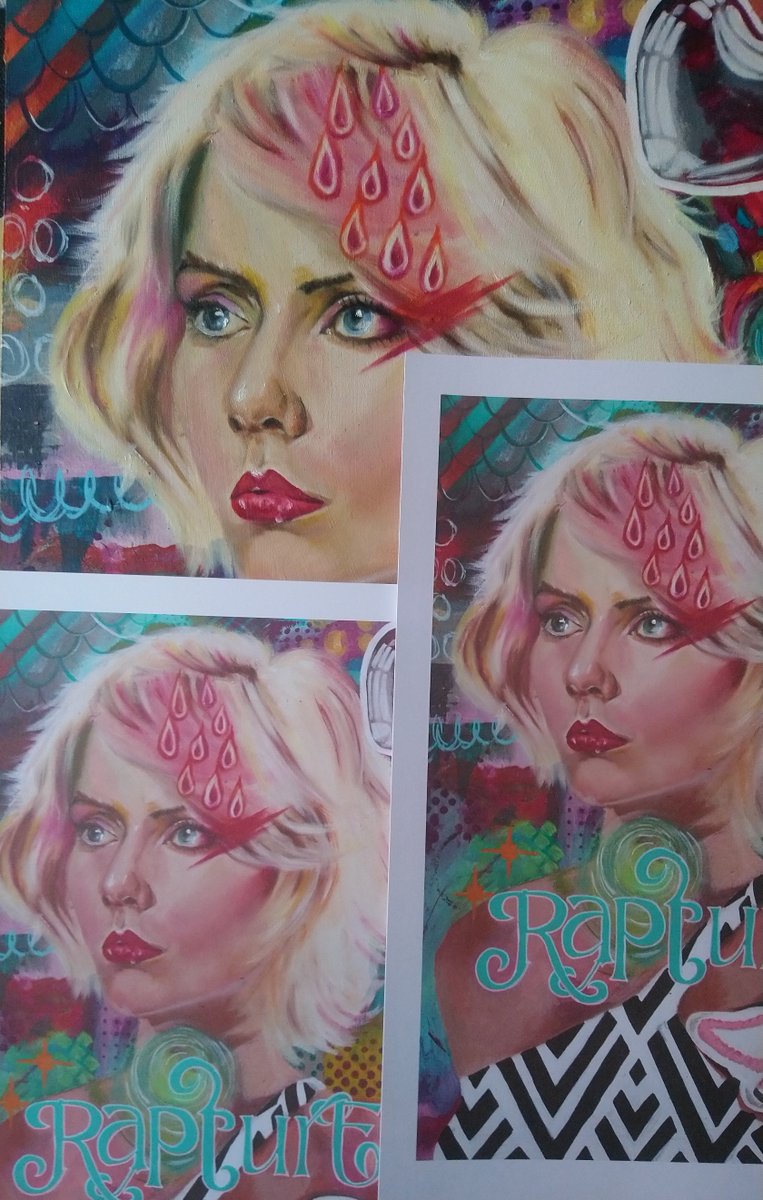 Working on prints of my blondie piece, how is she looking I reckon I need to make a couple of adjustments!? #art #prints #artprints #blondie #debbieharry