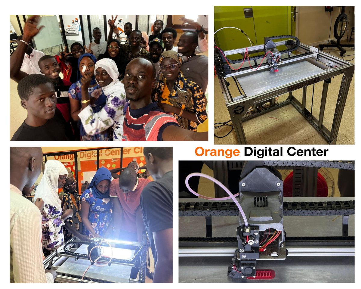Les étudiants de l'Université Alioune Diop de Bambey ont clôturé hier une formation de 03 jours en Impression 3D dans le cadre des activités du Orange Digital Center Club. Une immersion passionnante dans le futur de la fabrication. #innovation #ODCClub #impression3D