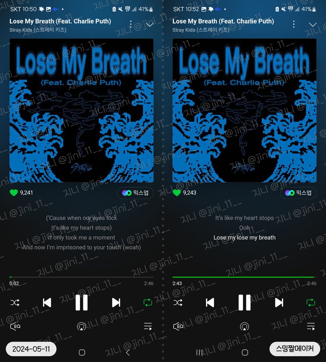 jini_11__'s tweet photo. 22시 멜론

#StrayKids #스트레이키즈
#LoseMyBreath Feat. #CharliePuth
#LoseMyBreath_Streaming https://t.co/vho1Lp6n2M