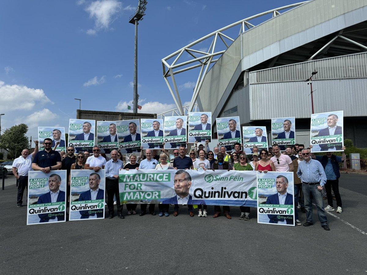 Fantastic day to be out and about around the City of Limerick. The great people of Limerick deserve a Mayor that will stand up for them and deliver the change people need across the county. On Friday the 7th of June let’s elect a Sinn Féin Mayor. #Maurice4Mayor