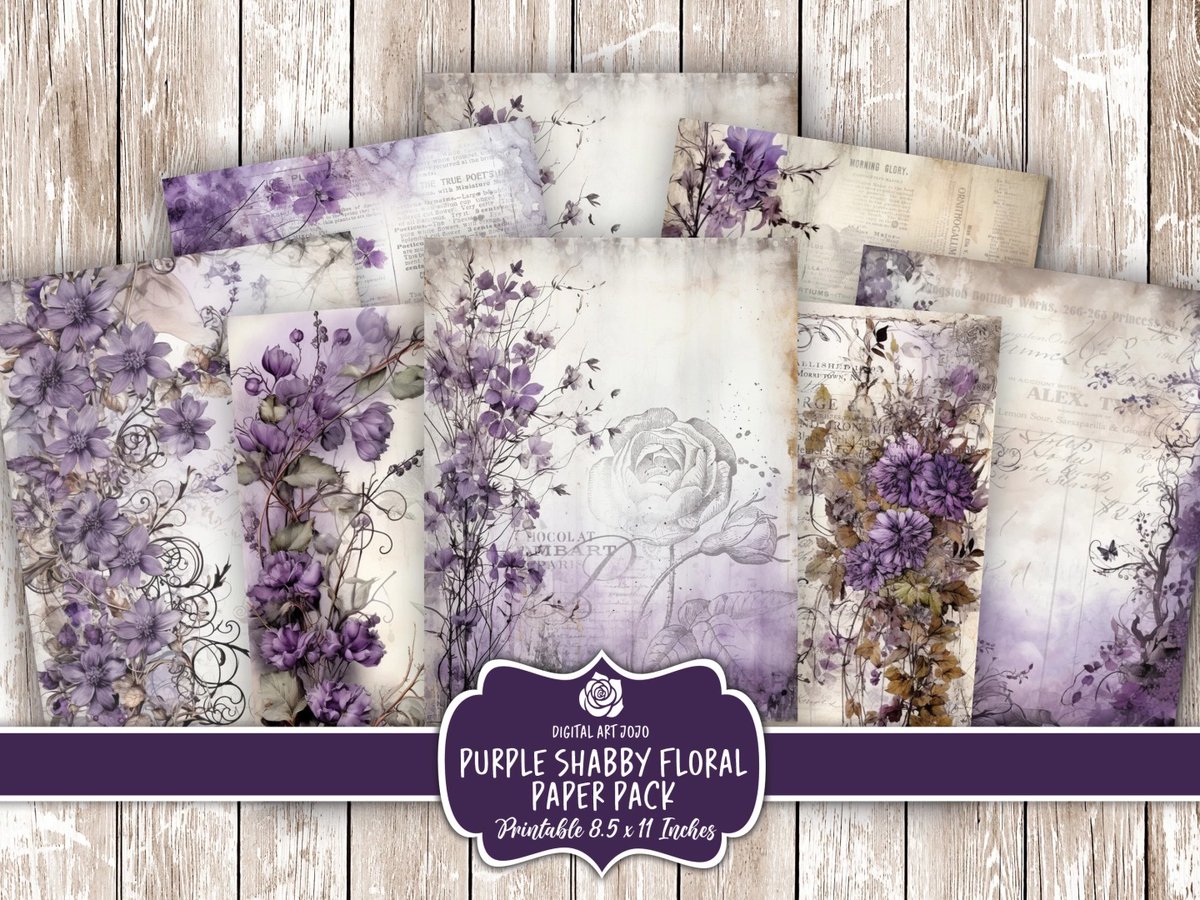 🌺Enjoy our selection of 12 Printable Floral Shabby Chic Papers. etsy.me/3PEIwrM 

#purplecrafts #lovepurple #purpledigital #purplepaper #shabbychic #shabbychic #digitalpaper #etsygift #myetsyshop  #papercrafter #craftideas #craftingideas #crafting bit.ly/48sK54h