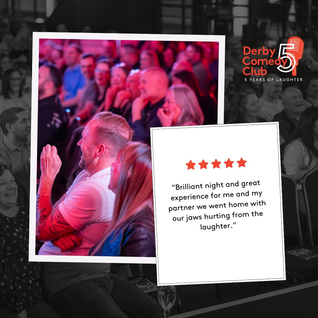 Laughter-filled evenings at Derby Comedy Club – where memories are made and jaws ache from laughing too much! 🌟🎤 

#ComedyNight #LaughterIsTheBestMedicine #GoodTimes #DerbyLaughs