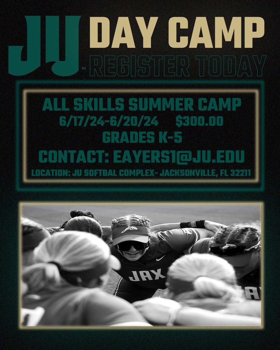 REGISTER today for our summer camps!! Look forward to what this summer has in store! Click link to register today! info.collegesoftballcamps.com/JU/