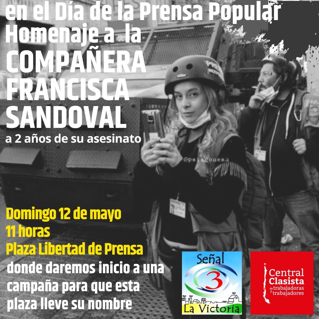 Domingo 12 de mayo, Plaza Libertad de Prensa #franciscasandoval