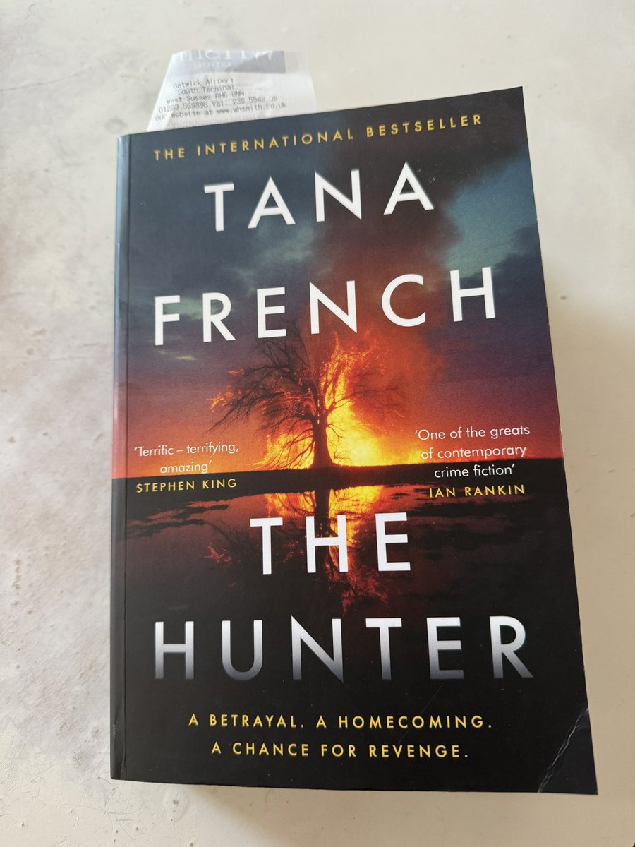 Tana French is one of those authors that makes writing seem like the easiest thing in the world. (Vicious plot twist, it isn't). Absolutely loving The Hunter, and trying to savour every word.