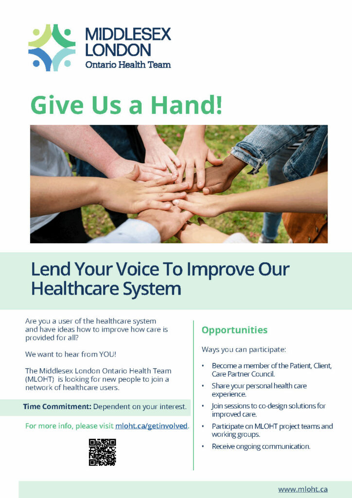 Are you a healthcare user with ideas for improving care? Join our network to: 

💼 Share your journey 
🤝 Co-design solutions 
📧 Stay updated. 

For more info, visit mloht.ca/get-involved/#… 

#OntarioHealthTeam #OHTs