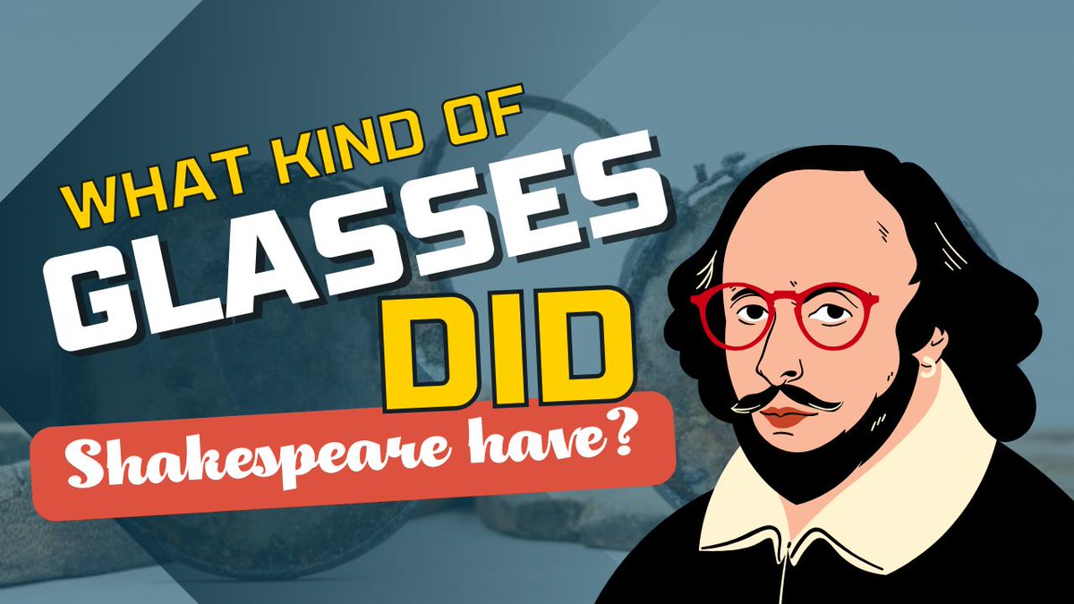 The word “glasses” gets used in Shakespeare’s plays no less than 12 times, which makes me wonder: what kind of glasses would have been available for Shakespeare’s lifetime? Let’s find out, right now on That Shakespeare Life. buff.ly/3WCn0cy