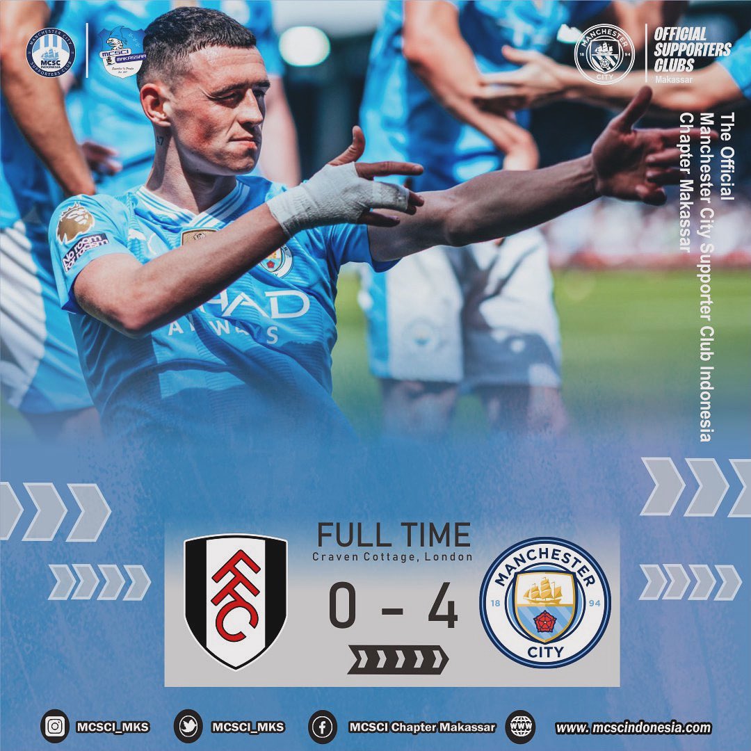 Hasil Yang Sangat Bagus Untuk Back To Back Champions Premier League 2023/2024 ..

Next Sisa 2 Laga Lagi Untuk Kunci Juara 🔥🔥