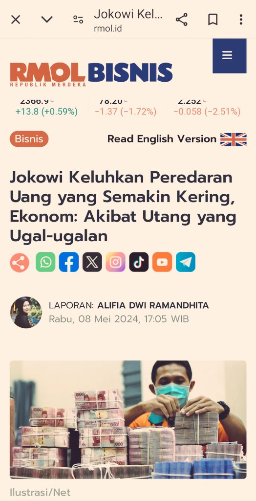 UREA NON SUBSIDI : 450K😂🤟 Menuju Indonesia ©𝚎𝚖𝚊𝚜!! == Sementara itu pak Jokowi mengeluh kepada Tuan Presiden!! 'PEREDARAN UANG YG SEMAKIN KERING'.. ( Akibat utang yg ugal-ugalan(read:pengamat)).. Jogetin aja. Oke Gass Oke Gass #GANTARI ♨️🇲🇨♨️