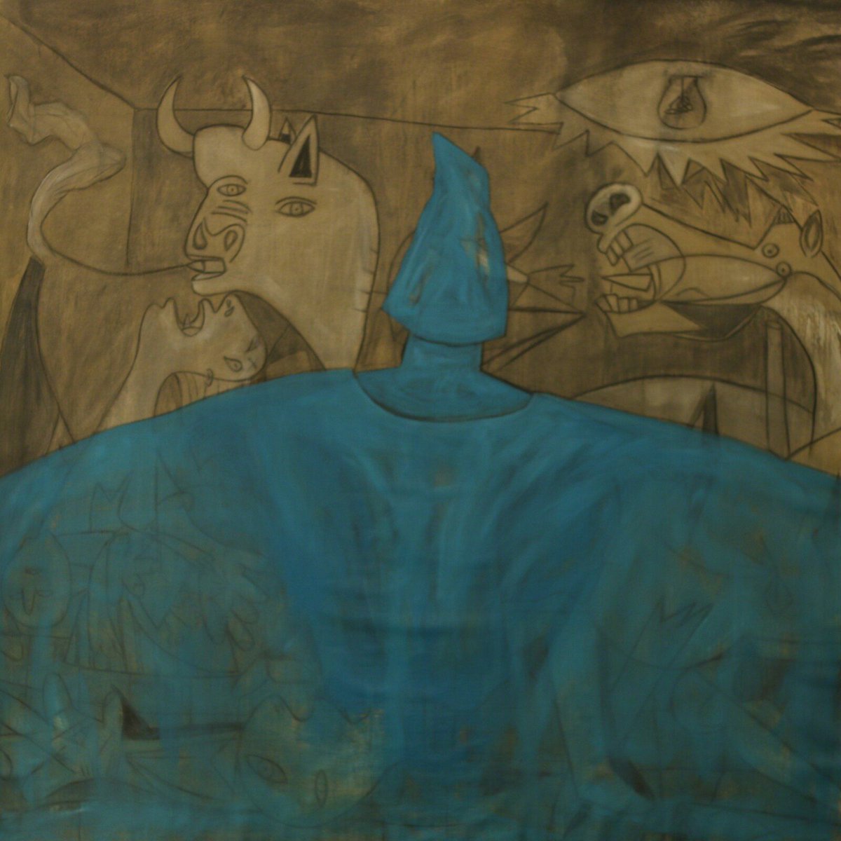BLUE CURTAIN, Amjad Ghannam, 2015