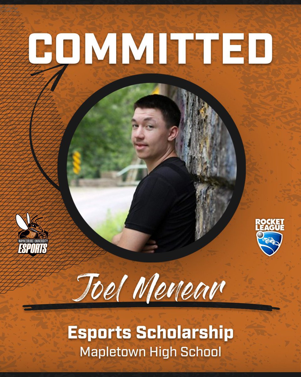 Waynesburg University Esports (@esports_wu) on Twitter photo We are excited to welcome another ESPORTS SCHOLARSHIP esports athlete for the fall. Meet Joel Menear from <a href="/MapletownSports/">Mapletown Athletics</a>. He will be playing Rocket League for us! We are excited to welcome another ESPORTS SCHOLARSHIP esports athlete for the fall. Meet Joel Menear from <a href="/MapletownSports/">Mapletown Athletics</a>. He will be playing Rocket League for us!