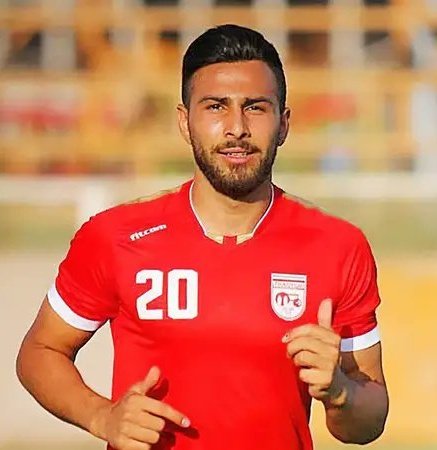 #AmirNasrAzdani, a national soccer player, has been jailed for participating in peaceful protests as part of #WomanLifeFreedom. Tortured and mistreated in jail, he was put into solitary confinement after releasing a voice message thanking the public for support. In protest over