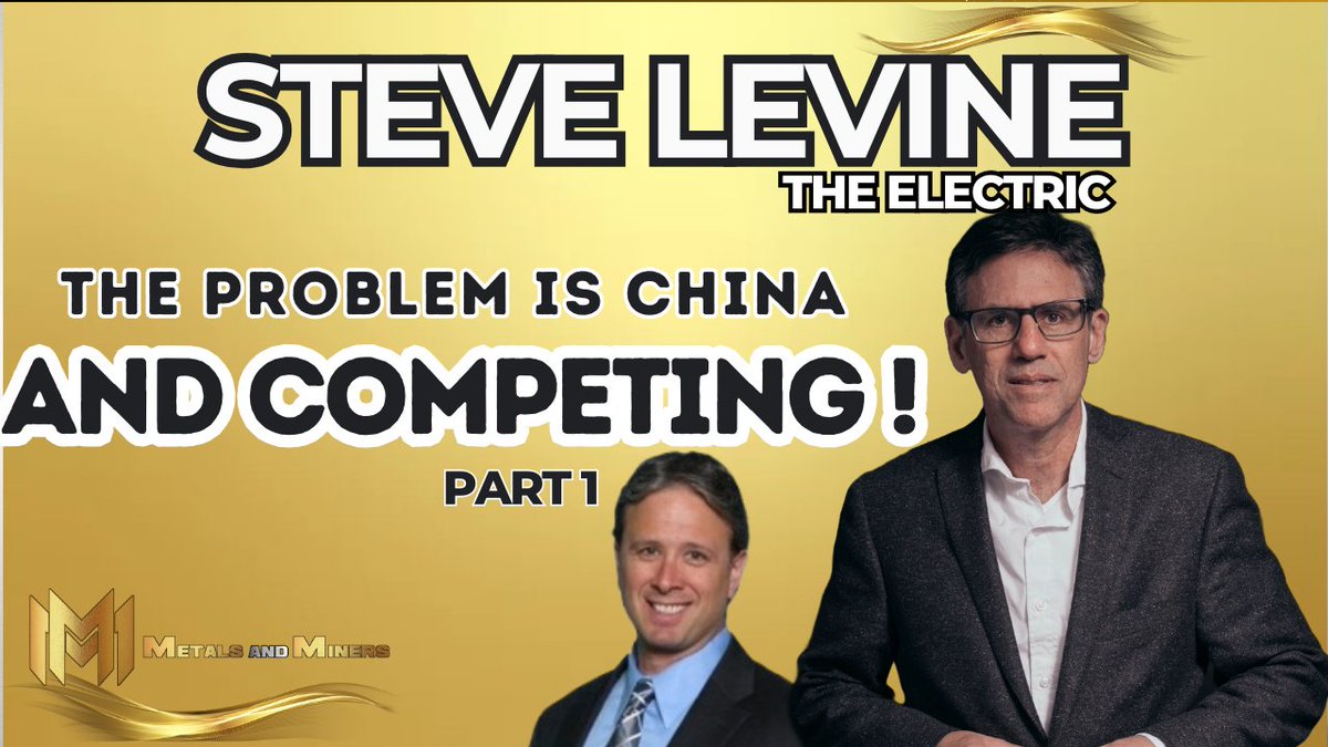 youtu.be/dVR2wg1uGoM UNDERSTANDING THE NEW ARMS RACE- Who Controls The Critical Metals For The Electrification Era! In this important interview with Steve Levine (@stevelevine), founder and publisher of The ELECTRIC, he does a deep dive into the following: - The global