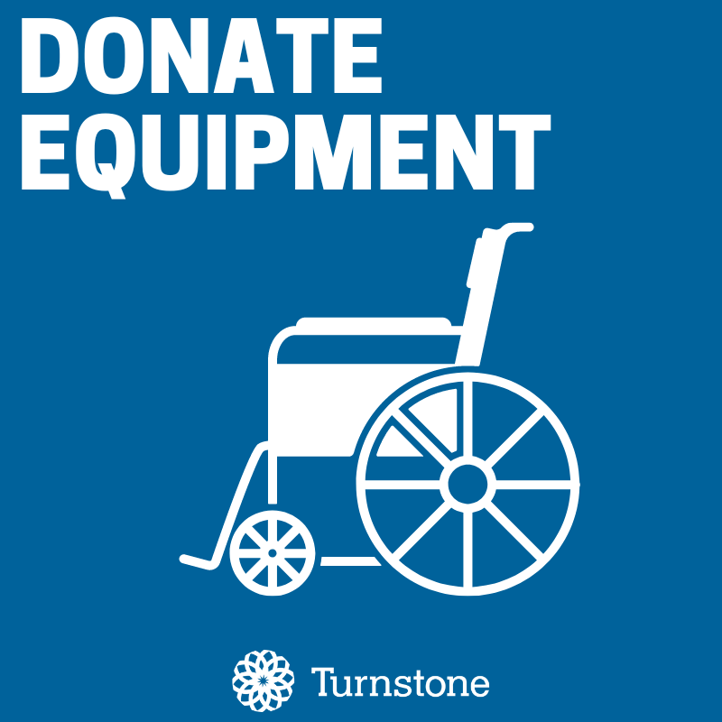 Did you know Turnstone has a free equipment loan program? We accept gently used equipment and loan it to community members who need it! If you need equipment or have equipment you'd like to donate, please give us a call at 260-483-2100. Learn more: turnstone.org/services/equip…