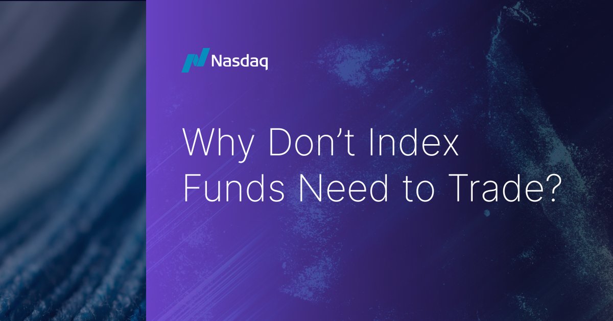 Many believe that the growth of index funds has led to an increase in market-on-close trading. However, this premise is flawed. @Nasdaq Chief Economist @phil_mackintosh explains: spr.ly/6015jxo4S #MarketMakers