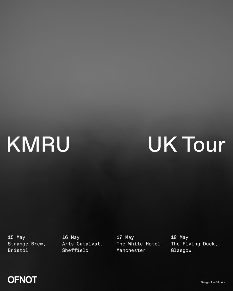 Poster for KMRU UK tour @joseph_kamaru