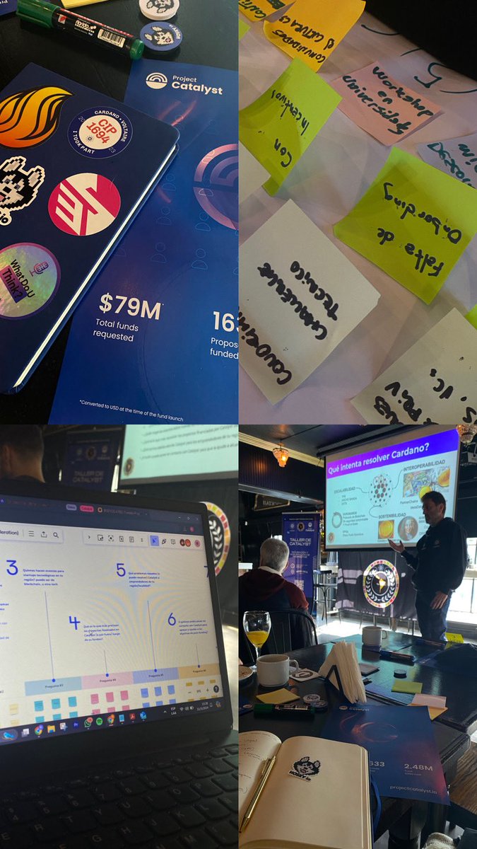 Great day with the Cardano community! ✨ Present at the Catalyst workshop where there was space for sharing to continue scaling projects and enhancing ideas! Thanks @LatamCardano @Catalyst_onX @FinGuruok #tallergobernanzalatam2024