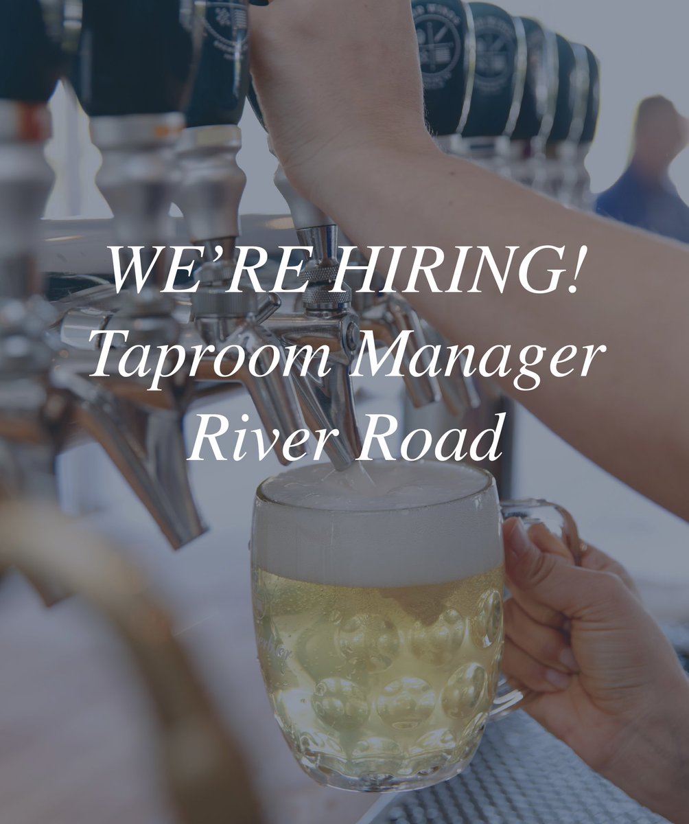 JOIN OUR TEAM // We are seeking a dynamic Taproom Manager to lead our taproom team. The ideal candidate will have a passion for craft beer and a proven track record of excellent customer service and team management. instagram.com/p/C61dAIoxz0R/…