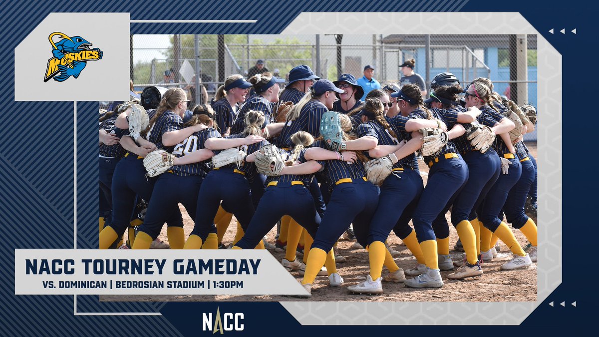 It's a NACC Tourney Gameday!! We will face Dominican at 1:30pm! #WeOverMe #GoMuskies
