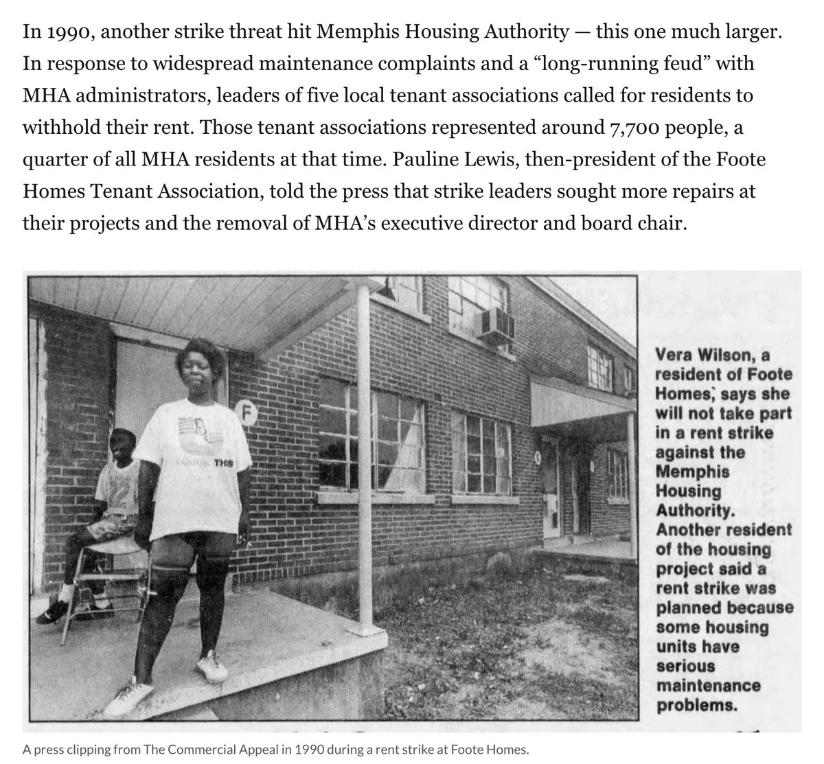 When Memphis renters have turned to militant tactics in the past, the tone has felt fundamentally different, but retaliation from housing officials and a lack of outside support have made tenants much less willing to risk eviction by organizing together. bit.ly/3OA84qr