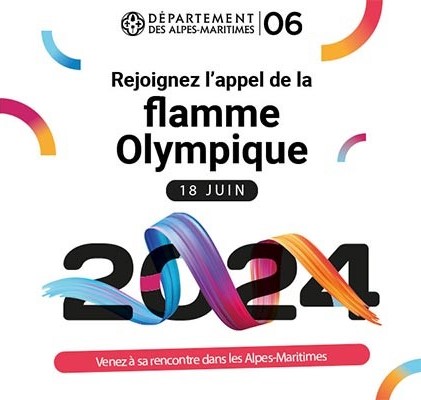 Le 18 juin 2024, la #flammeolympique illumine les @AlpesMaritimes !🔥

De la côte aux sommets, suivez son parcours avec six relayeurs privilégiés. Un moment unique jusqu'à #Nice🏅#JeuxOlympiques

👉En savoir plus ow.ly/NUA250RBaW1

#CotedAzurFrance #Departement06
