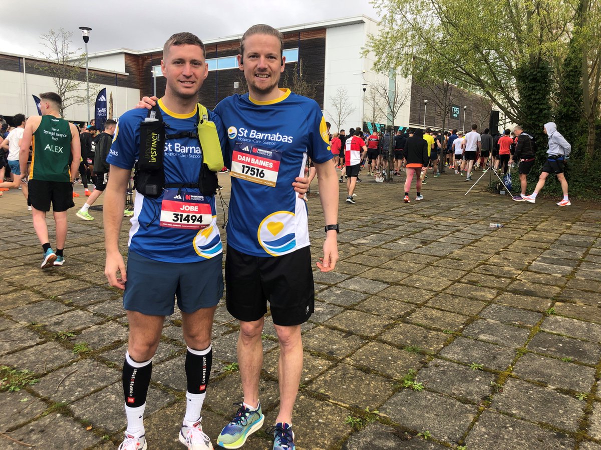 This squad of three supported St Barnabas at Manchester Marathon on 14th April, raising £1,202. Thank you Dan, Jobe and Nathan for raising vital funds for St Barnabas 🏅💙 Are you looking for a new challenge? Go the extra mile with an Ultra Challenge: stbarnabashospice.co.uk/events/choosey…