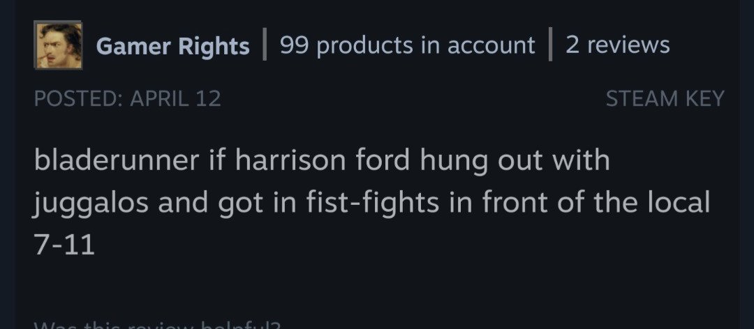 FYI - NORCO is 60% off on Steam through May 23rd. For those unfamiliar, it's a dialogue-focused point &amp; click set in the New Orleans suburbs inspired by Kojima's Snatcher. A little maudlin &amp; surreal w/ campy slapstick. Always felt like this review captured the spirit pretty well.