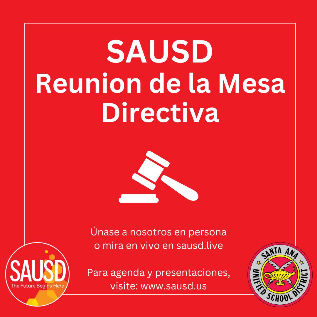 The Board of Education is meeting May 14, 2024 at the District office. Closed session is at 5 p.m.; public session is at 6 p.m. Visit our site to read the agenda, submit a public comment, and watch live: sausd.us (link in bio). #WeAreSAUSD #SAUSDBetterTogether