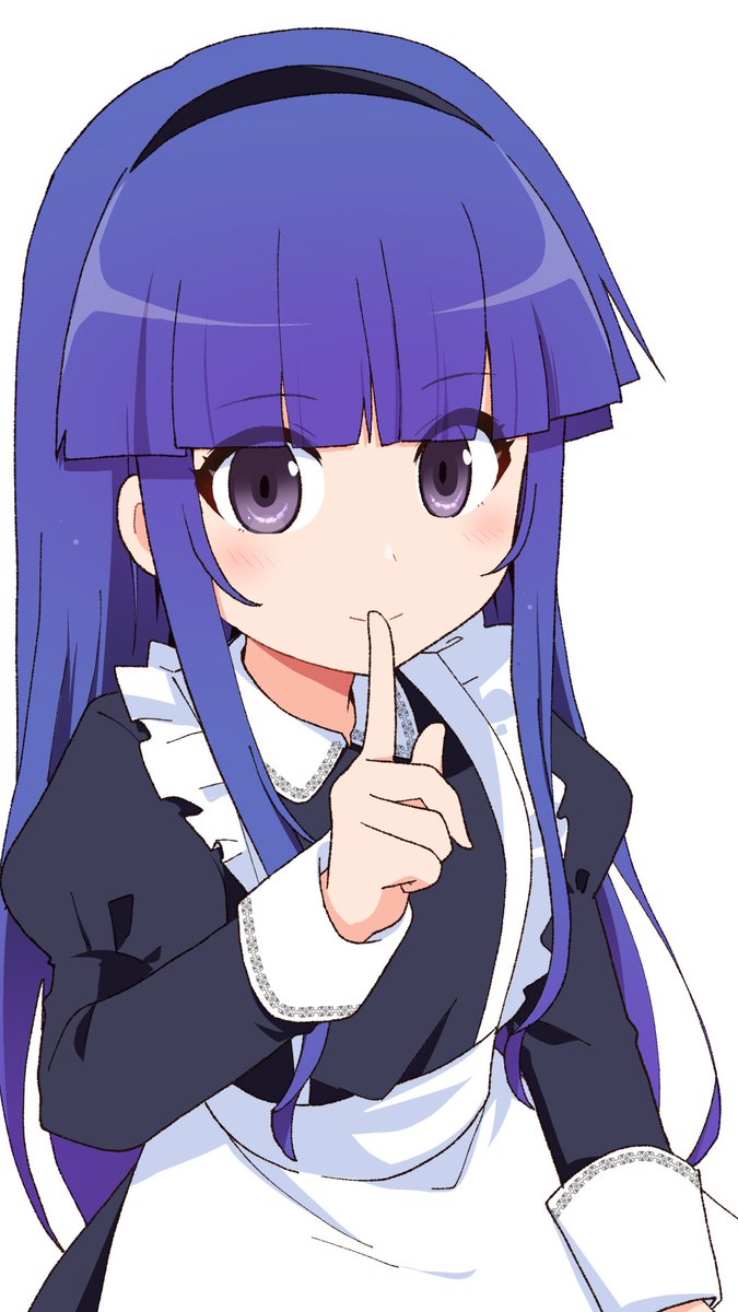 furude rika 1girl solo long hair looking at viewer blush smile simple background  illustration images