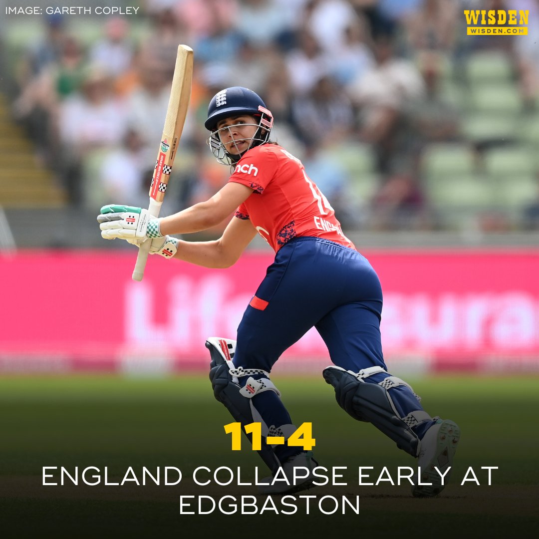 England have lost early early wickets in their first T20I of the summer at Edgbaston. Bouchier, Wyatt, Capsey and Kemp fell within the first three overs. #ENGvsPAK