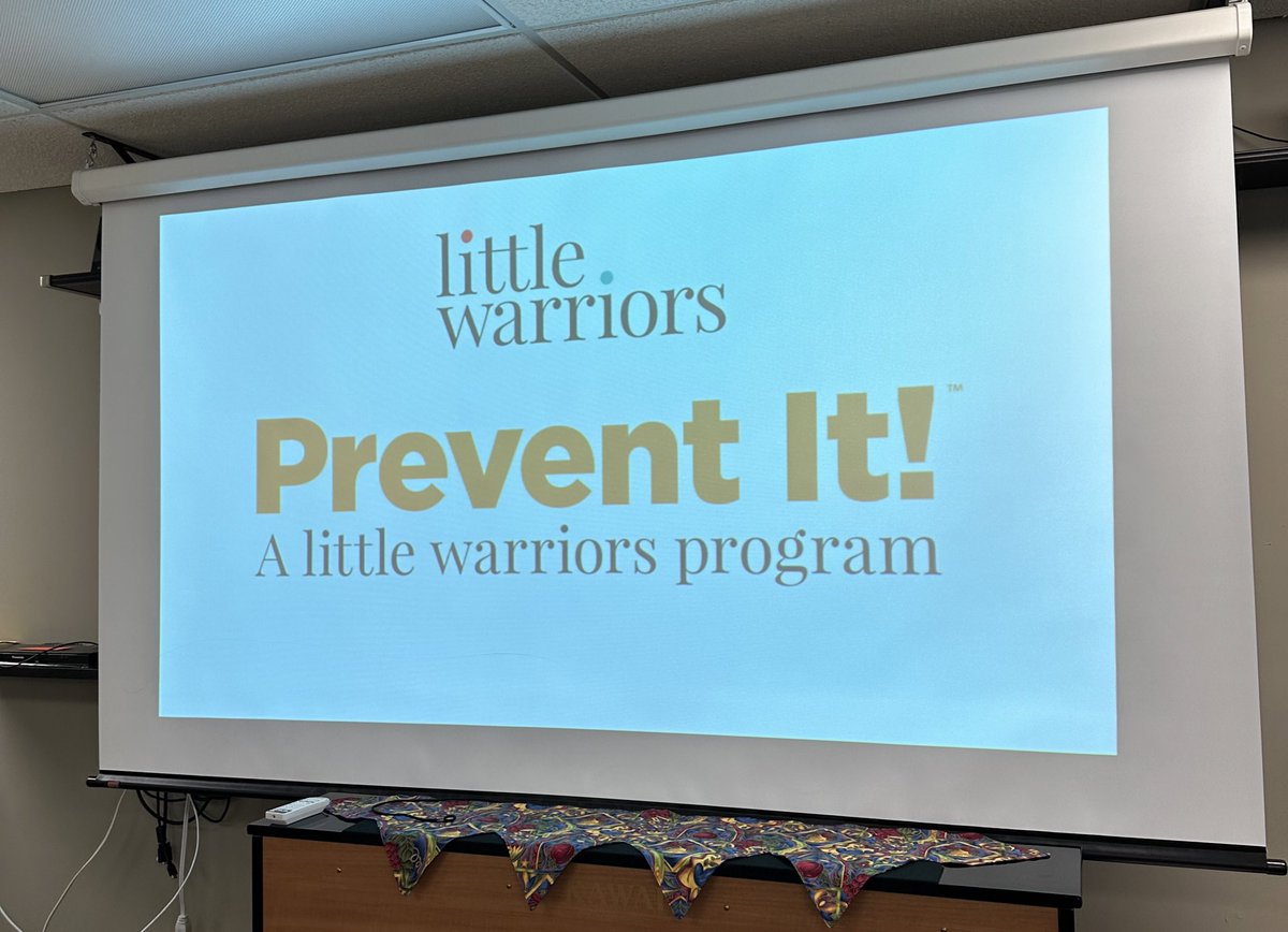 Excited to deliver another @LittleWarriors PreventIt workshop this morning!