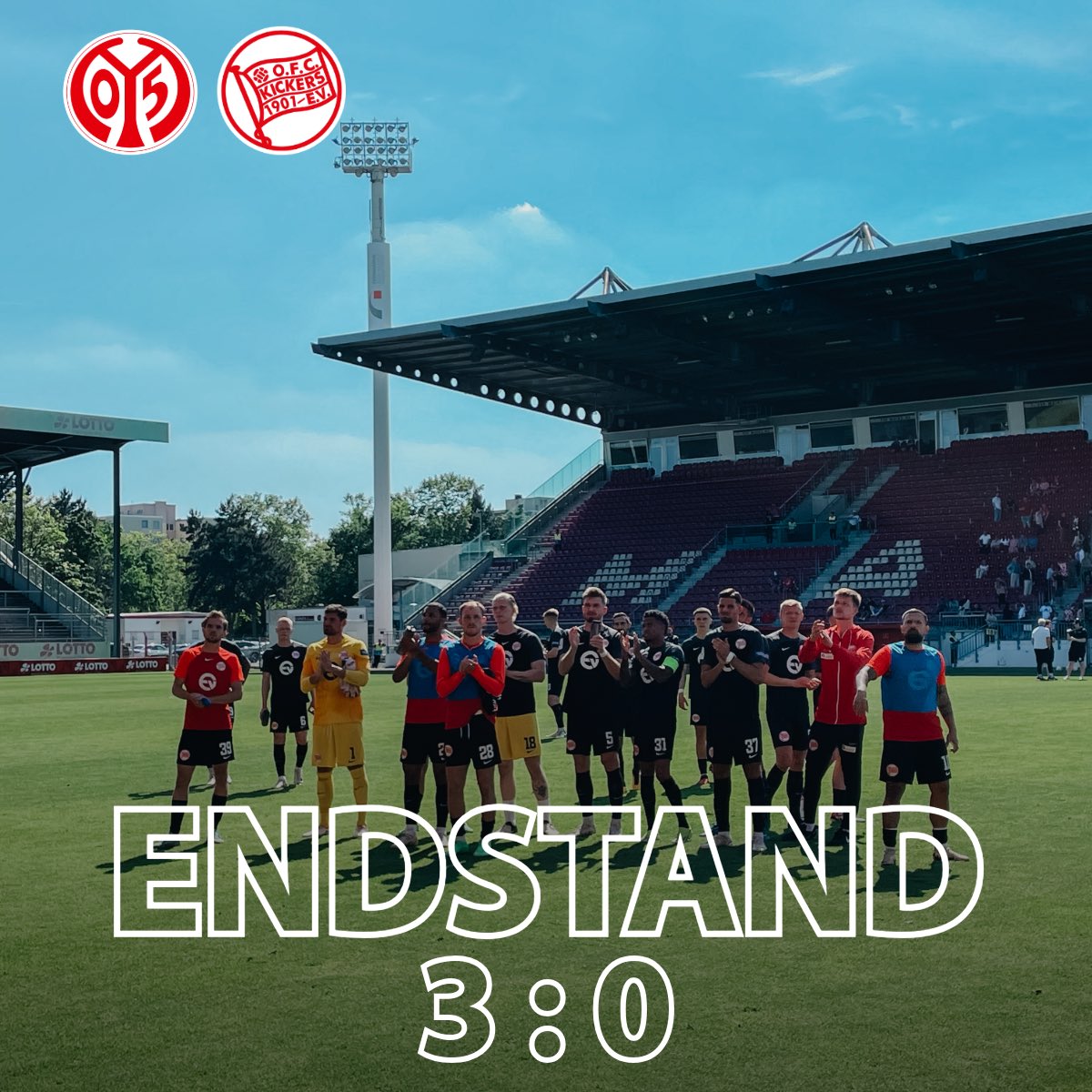 Das war nix heute. Dennoch danke für Eure Unterstützung heute! #M05OFC #kickersoffenbach #nurderOFC