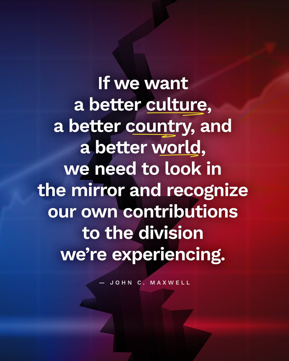 We need to have a change of heart and mind in how we treat people. Instead of widening the chasm between people, we need to build bridges, and move toward others while looking for common ground. Become a leader who takes the high road. highroadleadershipbook.com