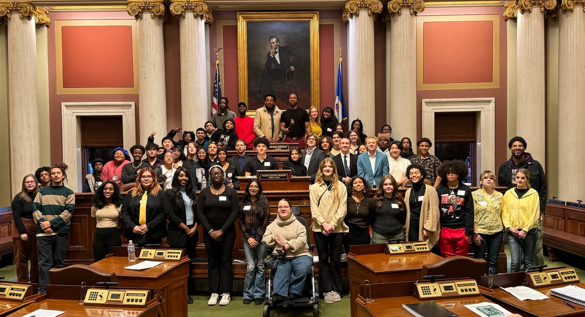 @NextGenLC @RigganMatthew For Center for School Change, student voice means in part, bringing 65 youth from all over Mn to the State Capitol in Nov 2023, asking them to identify priorities, and then work with them to help convince legislators to adopt at least some of these ideas. @LifeofKhalique