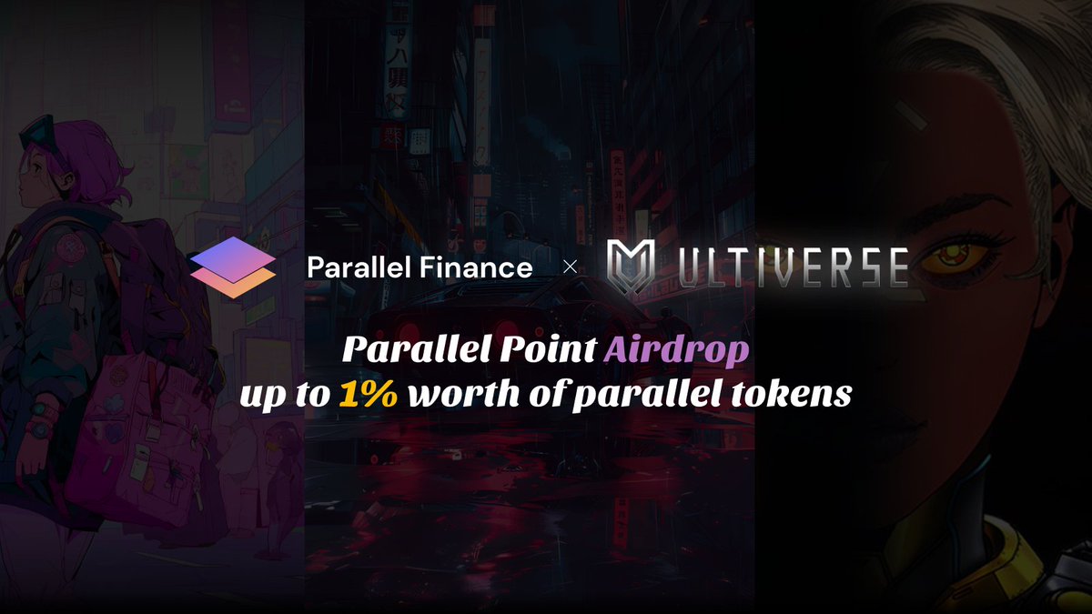 Parallel X @UltiverseDAO airdrop campaign is online! Complete #parallel social tasks: app.parallel.fi Explore #Ultiverse Ulti-Pilot: pilot.ultiverse.io Earn native rewards from both Ultiverse and ParallelFi Detail Rules: parallel.fi/blogs?p=parall…