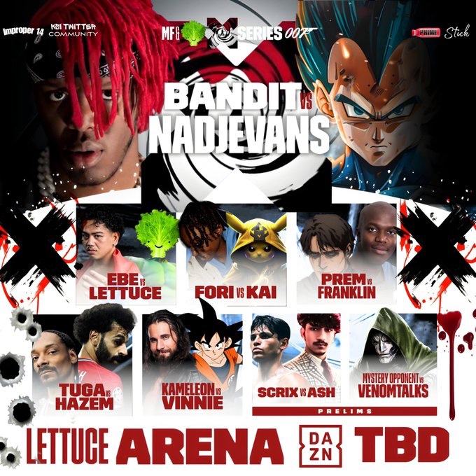 delicouslettuce's tweet photo. 007, we are BACK

Lettuce X Series returns for the 7TH EDITION of twitter boxing and it is STACKED

The headliner, Nadjevans Vs Bandit
the co-main, EBETrailers Vs Lettuce

Watch it all on YouTube! https://t.co/vww7tpZQCF