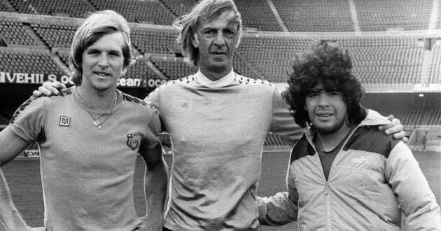 Schuster, Menotti & Maradona, 1983. #FCBarcelona