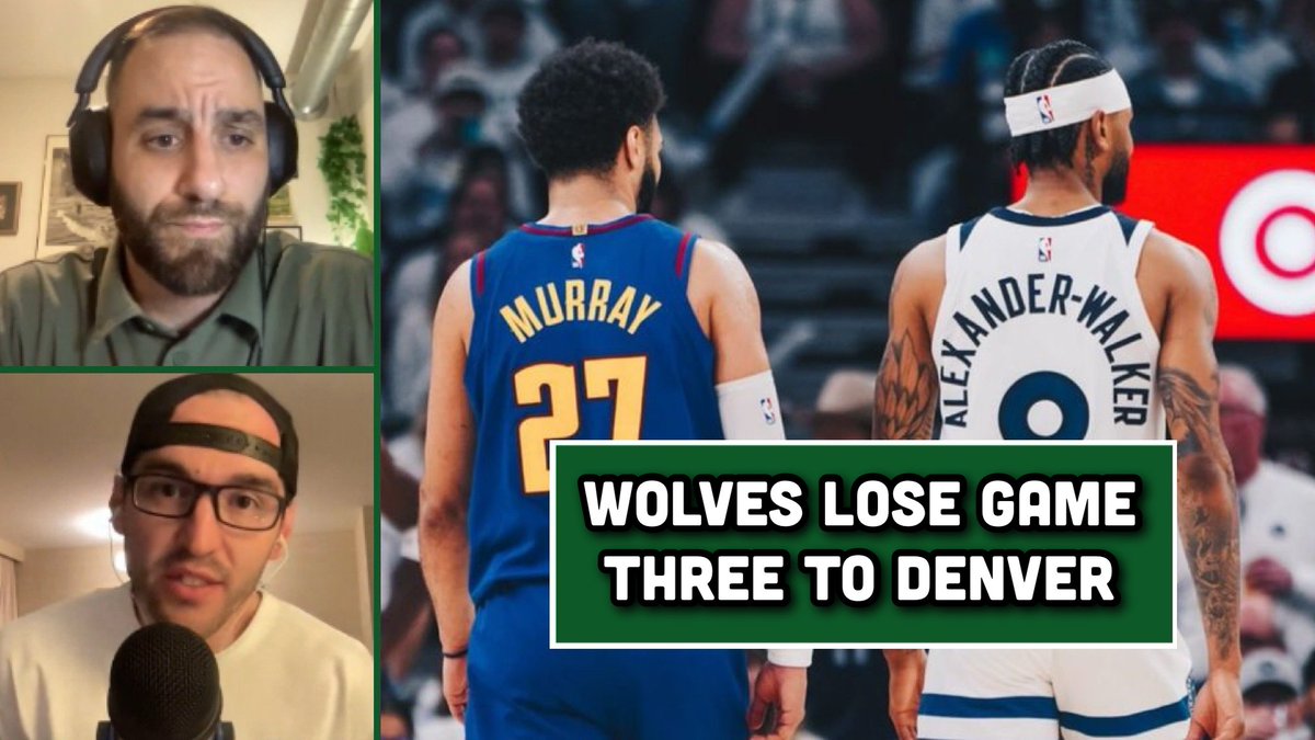 Today's show: Immediate Reactions To The Wolves Game 3 Loss w/ @KyleTheige - What was missing from the Wolves defense in Game 3? - The impact of the officiating - Ant's energy not being there, while Denver's was - What was missing from the Wolves offense in Game 3? - The…