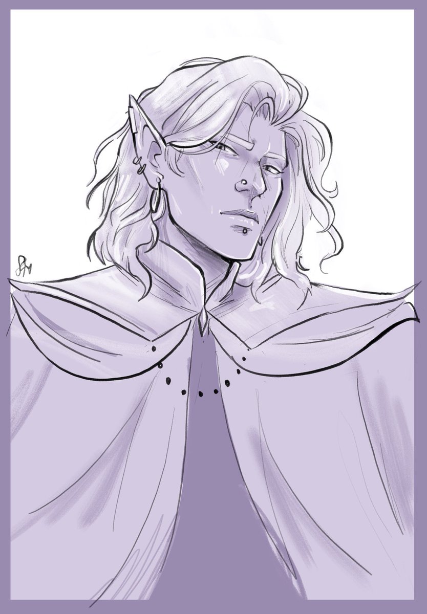 Essek Thelyss with shoulder length hair is an attack on me personally. God Matt. Why. My heart. 
#CriticalRoleSpoilers #CriticalRole #essekthelyss