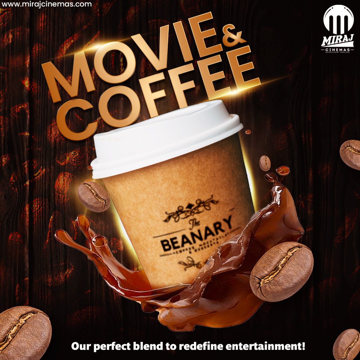 Experience the perfect blend of movie magic and coffee delight at #MirajCinemas! ☕🎥
Let The Beanary's rich flavours complement every scene, redefining your entertainment experience. 
.
.
#MovieAndCoffeePerfection  #CoffeeLovers #TheBeanary #MovieTimeTreat #Coffee #BrewCoffee