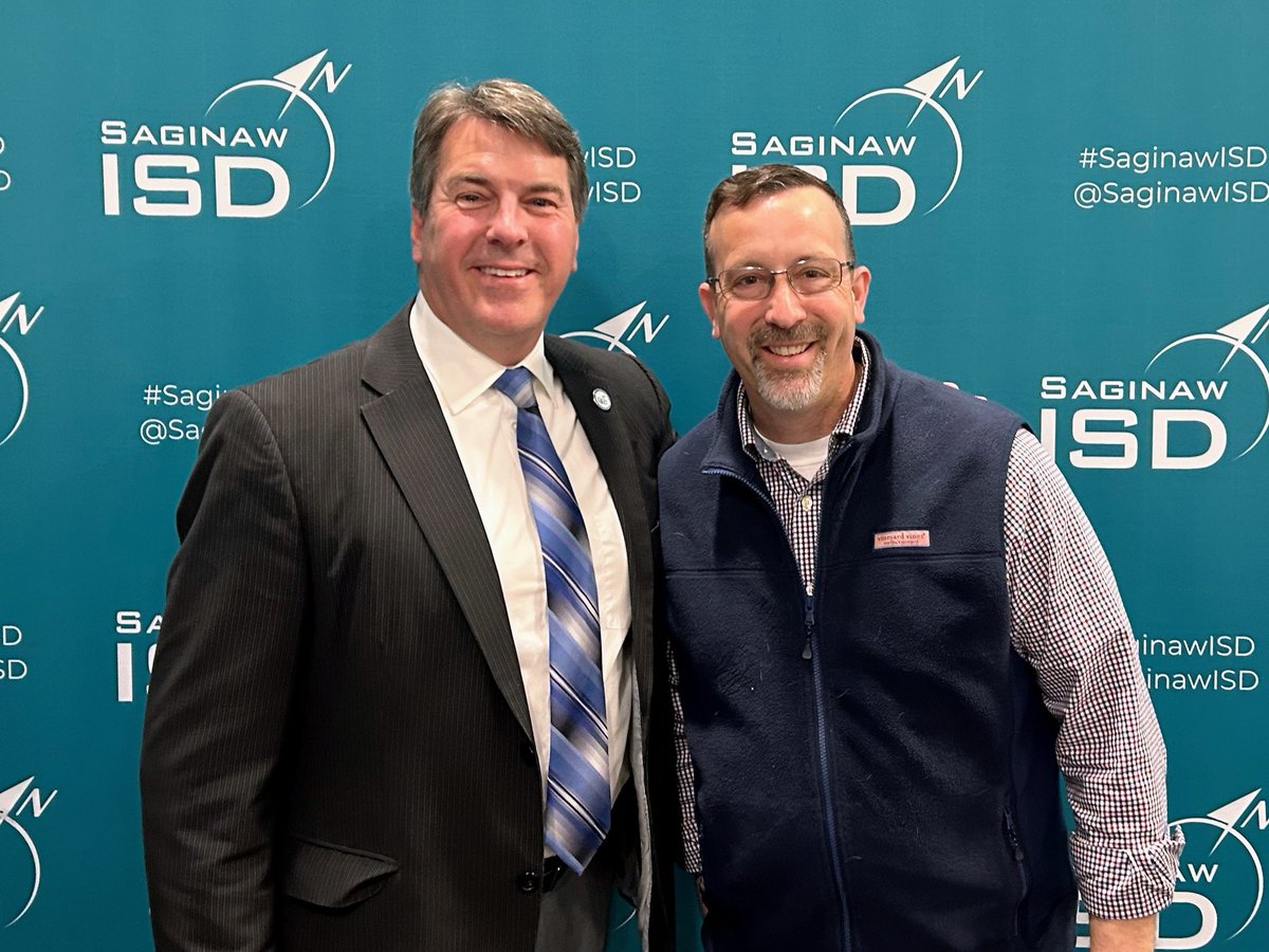 It was a pleasure to host Blake Prewitt, Superintendent of Newaygo County RESA, at @SaginawISD to learn more about the Happiness Advantage (Orange Frog) cultural positive psychology training and professional development. #OurStory #SaginawISD #PositiveMindset