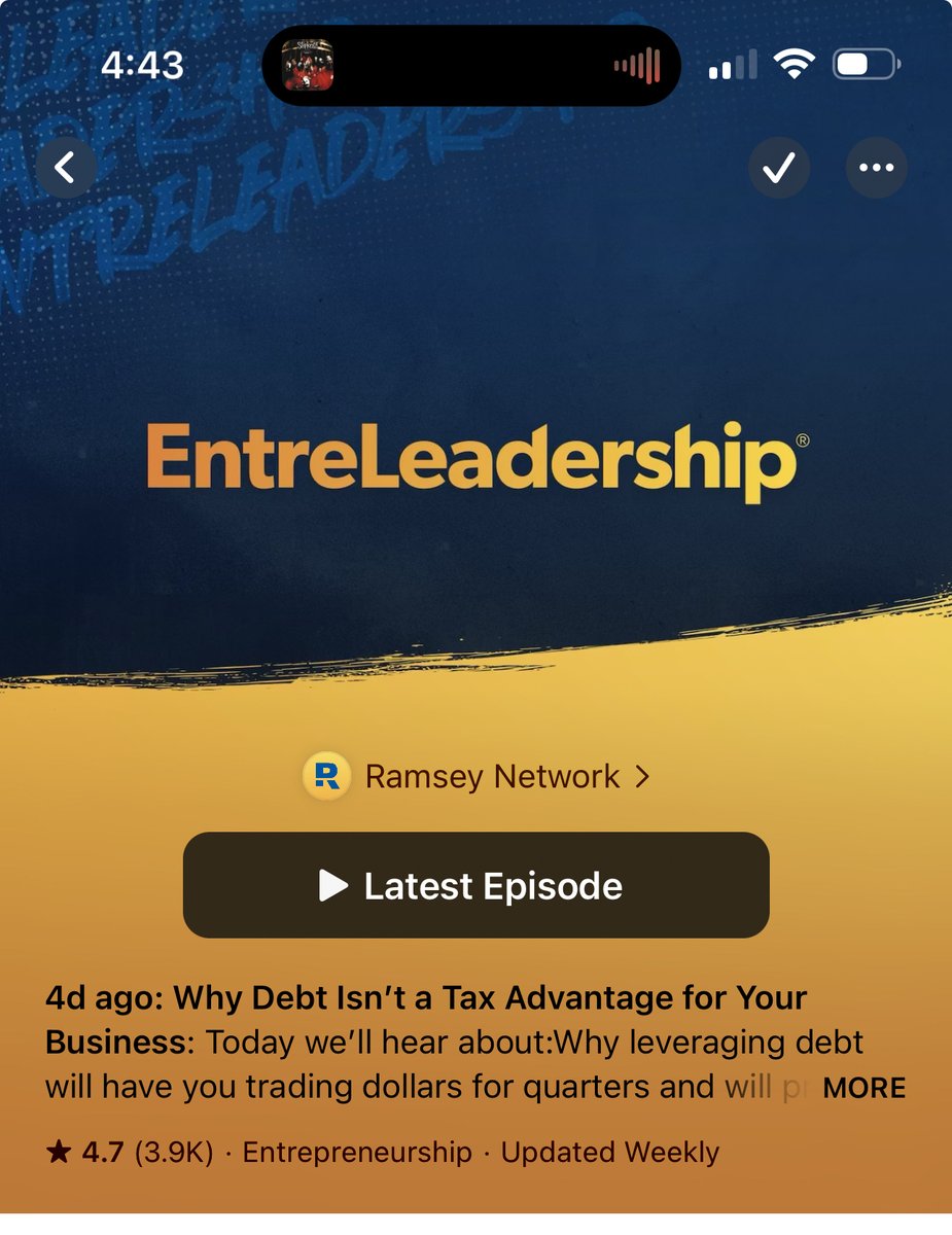 stewart_ervin's tweet photo. Happy Saturday X!
One of our favorite podcast that have helped so many small businesses.
What's one of your favorite podcast?
#entreleadership
#bracketmanagement
#manufacturingconsultant
#fractionalCFO
#fractionalCOO https://t.co/iw01he7Rly