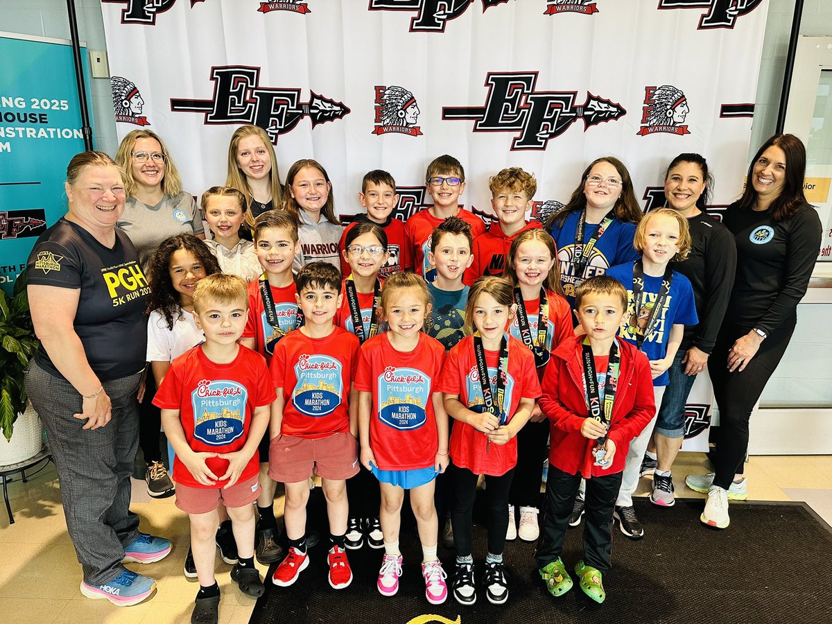 Frank Berdar (@fberdar) on Twitter photo So proud of our <a href="/CentralEFSD/">Central Elementary (EFSD)</a> <a href="/KidsofSteelPGH/">Kids of STEEL</a> for completing the <a href="/ChickfilA/">Chick-fil-A, Inc.</a> <a href="/PGHMarathon/">Pittsburgh Marathon</a>! We’ve already started making plans for next year! Thanks to our coaches <a href="/MrsHoffmanpe/">Mrs.HoffmanPE</a> <a href="/dagirol/">Mrs. Girol ✏️📚📝</a> <a href="/MrsDurfzie/">Mrs. Durfee</a> <a href="/Miss_Holets/">Miss Holets, M.Ed.</a> & Mrs. Hunter! #efproud #warriorpride So proud of our <a href="/CentralEFSD/">Central Elementary (EFSD)</a> <a href="/KidsofSteelPGH/">Kids of STEEL</a> for completing the <a href="/ChickfilA/">Chick-fil-A, Inc.</a> <a href="/PGHMarathon/">Pittsburgh Marathon</a>! We’ve already started making plans for next year! Thanks to our coaches <a href="/MrsHoffmanpe/">Mrs.HoffmanPE</a> <a href="/dagirol/">Mrs. Girol ✏️📚📝</a> <a href="/MrsDurfzie/">Mrs. Durfee</a> <a href="/Miss_Holets/">Miss Holets, M.Ed.</a> & Mrs. Hunter! #efproud #warriorpride