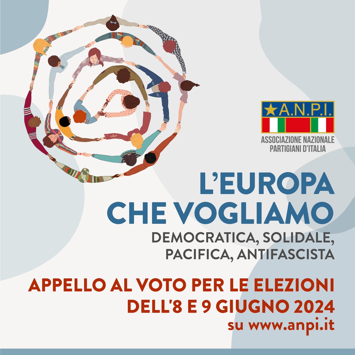 Leggi l'appello al voto dell'ANPI per le #ElezioniEuropee2024 presentato oggi a Roma: anpi.it/appello-al-vot…